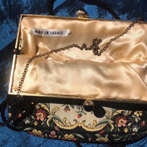 Vintage 1956 French Tapestry Mini Bag Mint Cond. - Picture 3 of 8